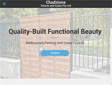 Tablet Screenshot of chadstonefences.com.au